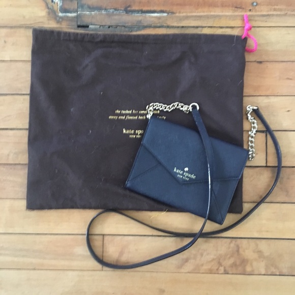Navy grosgrain KATE ♠️ SPADE purse - Picture 7 of 7